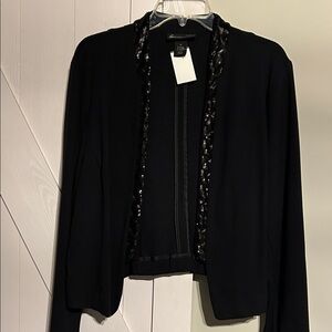 Lane Bryant Black Blazer with Sequin Detail